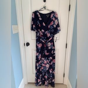 Jessica Howard Hi-Low mock wrap dress